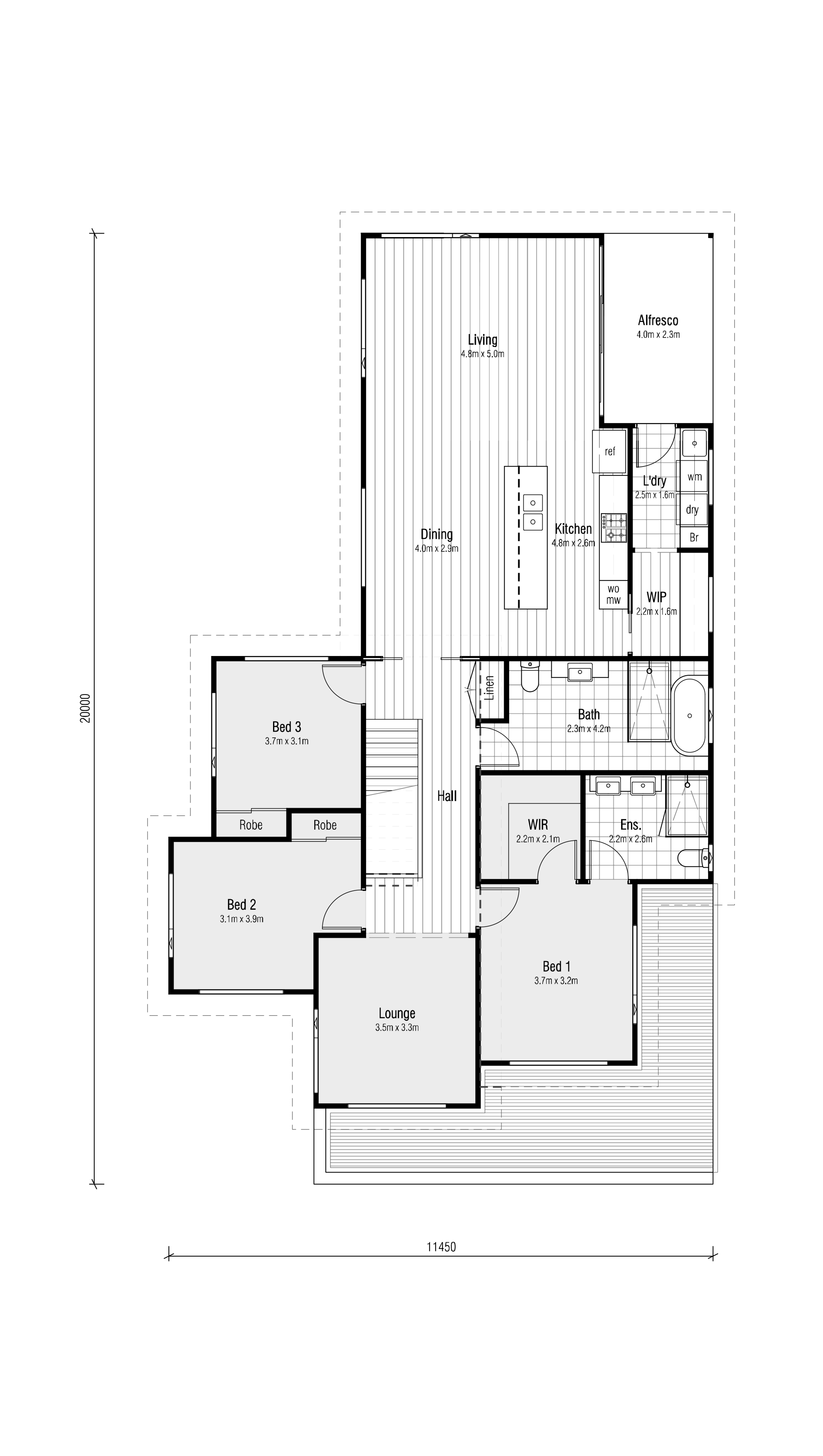 Huntingfield House 3 - Upper-level floorplan