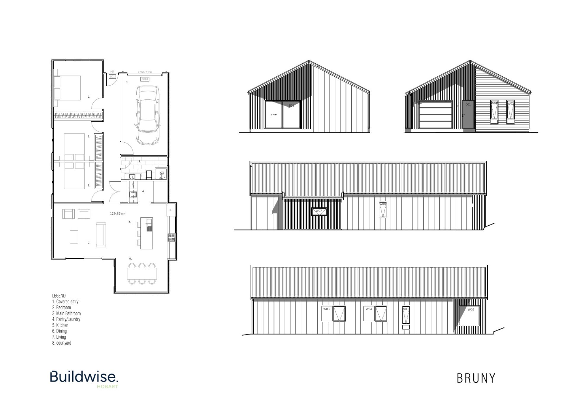 Buildwise - Lot 103 - Bruny Floorplan - Huntingfield