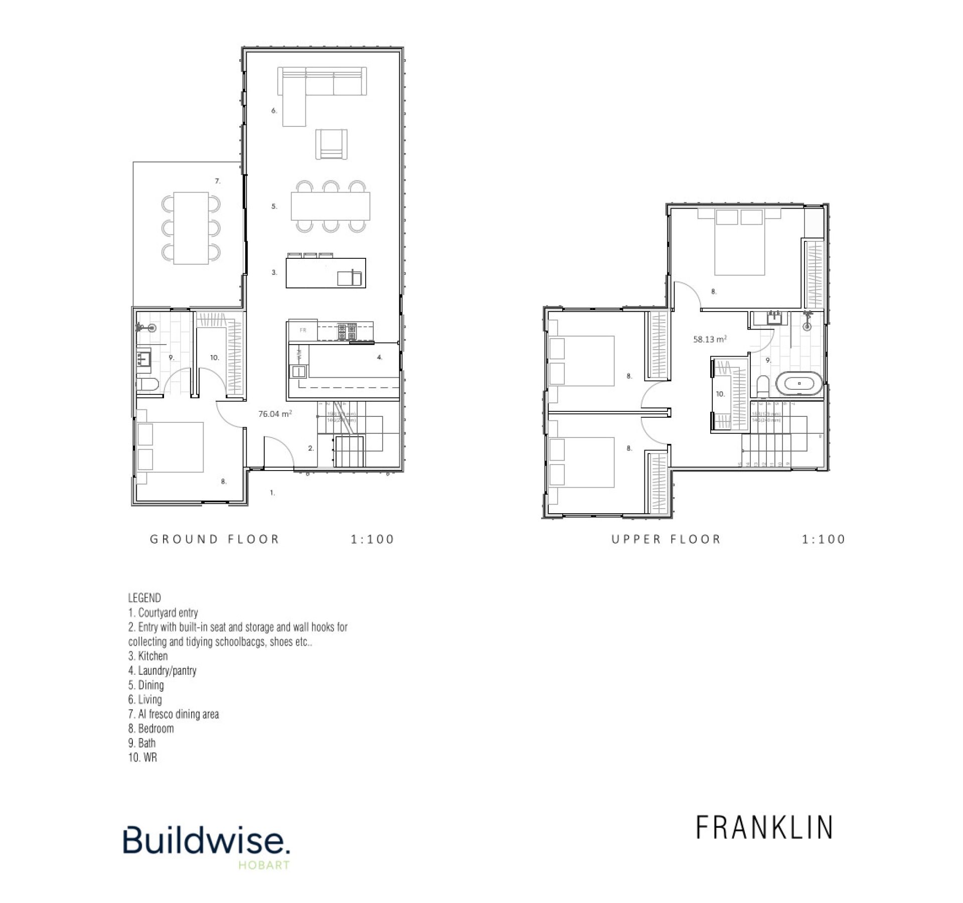 Buildwise - Lot 100, 101, 102, 103 Franklin - Floorplan - Huntingfield