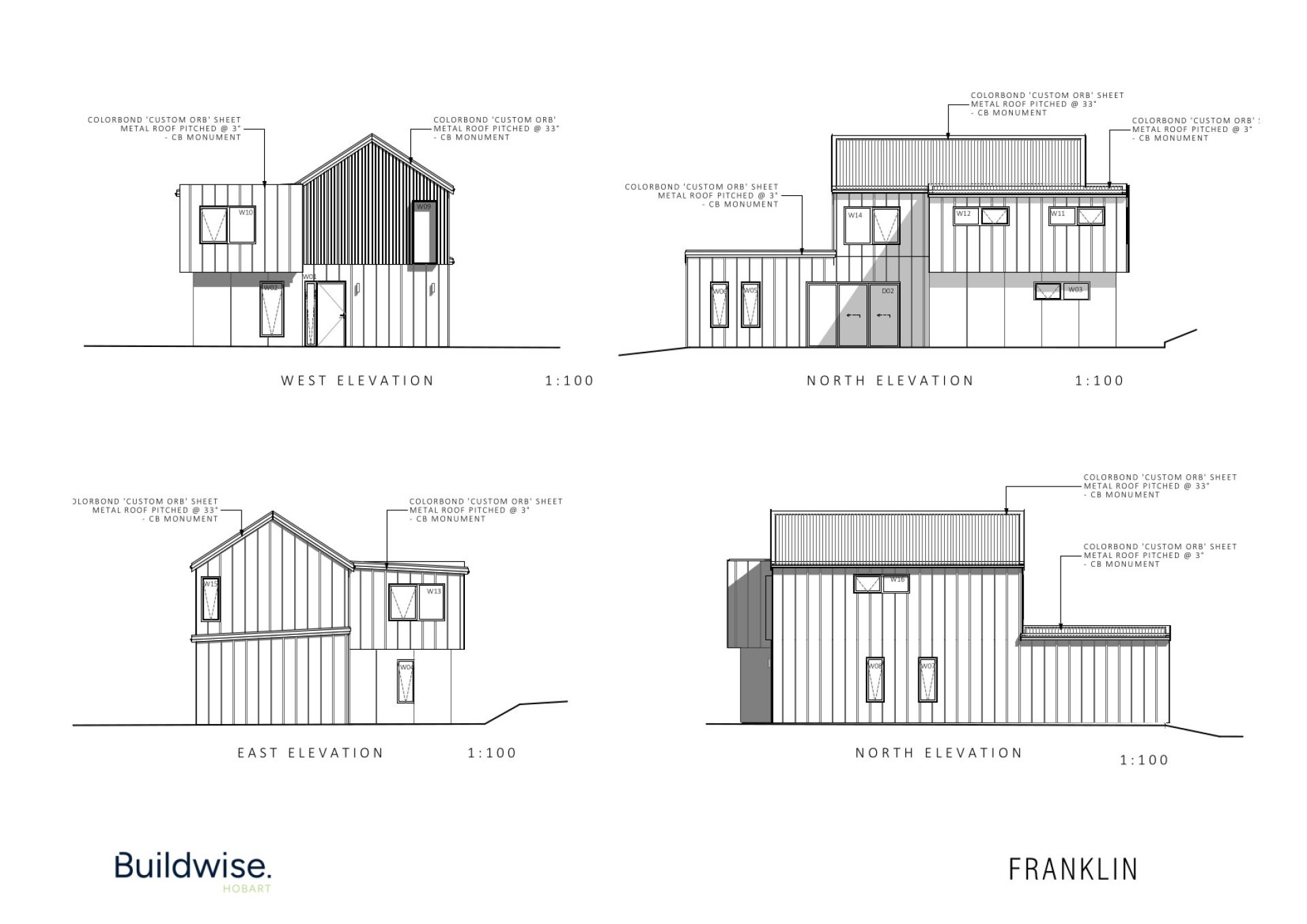 Buildwise - Lot 100, 101, 102, 103 Franklin - Elevations - Huntingfield
